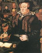 EWORTH, Hans Portrait of Lady Dacre fg Sweden oil painting reproduction